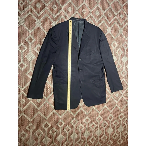 CORNELIANI Mens Super 110s Extra Fine Virgin Wool Black Suit Jacket Sports Coat - Picture 1 of 9